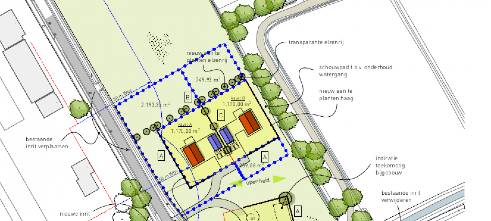 Schets nieuwe situatie